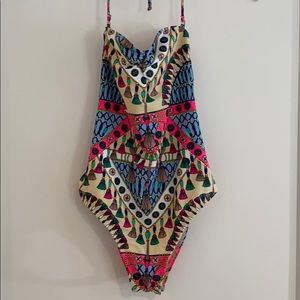 Mara Hoffman Braided Back Swimsuit XS